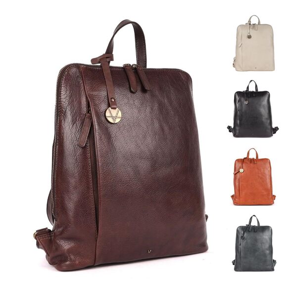 2409 14.5 Inch Leather Backpack and , Brown Leather Backpack main image 4